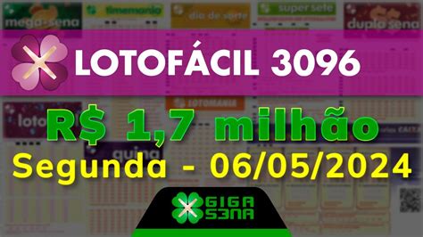 resultado da lotofácil 3096 giga sena - Lotofácil 